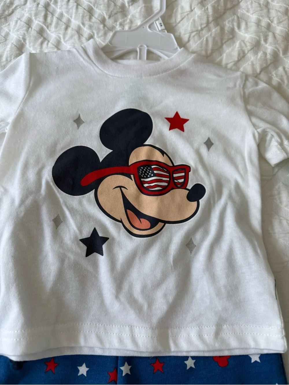 New - Mickey Mouse USA Shorts Set